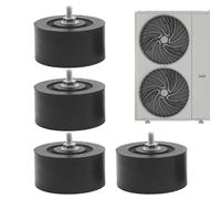 Heavy Duty Support Pads, Anti Vibration Isolator Mounts, Rubber Cushions with Shock Absorption, High Density Rubbers Dampers, Ac Unit Pads with Grooved Design, Hvac Accessories for Outdoor