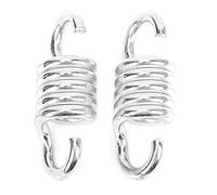 Heavy Duty Swing Spring Double Pivotant Crochets 8mm Hamac Chaise Swing Accessoires pour Porche Balançoire Chaise Suspendue Panier en Osier Fer Galvanisé 2Pcs 500kg Capacité de