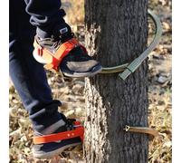 Heavy Duty Tree Climbing Spikes 330lbs Manganèse Acier Anti-Slip Poles Sangles de Pied réglables pour Fruit Harvesting Utility Line Work Portable Gear Safe Secure Grip
