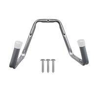 Heavy Duty Wall Mounted Ladder Hooks | Steel Garage Storage Rack 29x22x16cm Holds Up To 25kg | Multi-Purpose Ladder Organizer Bracket For Garage, Shed, Workshop Wall Storage With Screws Included