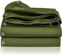 Heavy Duty Waterproof Canvas Tarpaulin Outdoor Truck Tarpaulin Water Resistant Uv Resistant For Car Boat Camping Firewood (2.8m X 1.5m)