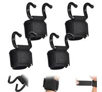 Heavy Duty Weight Lifting Wrist Hook Straps - Lifting Hooks for Deadlift Straps and Pull-Ups, 330LB Capacity Support, Gym Hooks for Men & Women Strength Training (2Pcs)
