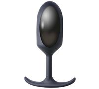 HEAVY HITTERS Plug Anal Pondéré En Silicone Premium - Très Grand, Noir