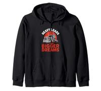 Heavy Loads Bigger Dreams Style de Vie de Chauffeur de Camion Sweat à Capuche