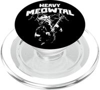 Heavy Meowtal - Cat Lover Gifts - Heavy Metal Music Gift PopSockets PopGrip pour MagSafe
