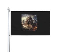 Heavy Metal Band Drapeau 3x5FT Double Face - Tapisserie Rock Band Heavy Metal - Fan Banner Chambre Décoration Murale Intérieur Extérieur - Accessoire Concert Cadeau Musique