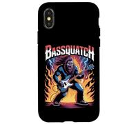 Heavy Metal Bassquatch Bigfoot Sasquatch Bass Player Coque pour iPhone X/XS