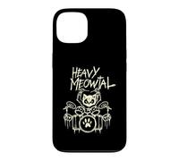 Heavy Metal Chat Batteur Batterie Headbanger Chats Coque pour iPhone 13