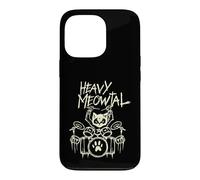 Heavy Metal Chat Batteur Batterie Headbanger Chats Coque pour iPhone 13 Pro