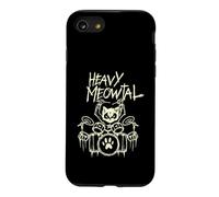Heavy Metal Chat Batteur Batterie Headbanger Chats Coque pour iPhone SE (2020) / 7/8