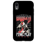Heavy Metal Chicken Rooster Eggdeath Tour Guitariste Musicien Coque pour iPhone XR