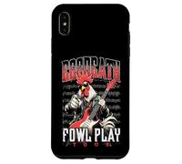 Heavy Metal Chicken Rooster Eggdeath Tour Guitariste Musicien Coque pour iPhone XS Max