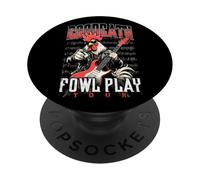 Heavy Metal Chicken Rooster Eggdeath Tour Guitariste Musicien PopSockets PopGrip Adhésif