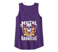 Heavy Metal Et Barbecue Hard Rock Biker BBQ Rockabilly Débardeur