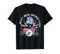 Heavy Metal Licorne Musique Rock Cadeau Humour Compte De Fée T-Shirt