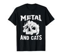 Heavy Metal - Metal and Cats - Hard Rock Biker Rockabilly T-Shirt