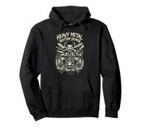 Heavy Metal Rhythm Demon Cat Batteur Beats from The Abyss Sweat à Capuche
