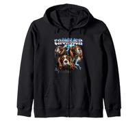 Heavy Metal Rock Band Cavalier King Charles Spaniel Lover Sweat à Capuche