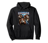 Heavy Metal Rock Band Cavalier King Charles Spaniel Lover Sweat à Capuche