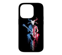 Heavy Metal Rock Music Band Drapeau américain USA Drip Graffiti Coque pour iPhone 14 Pro