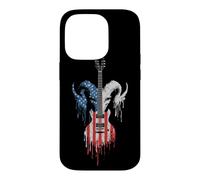 Heavy Metal Rock Music Band Drapeau américain USA Drip Graffiti Coque pour iPhone 14 Pro