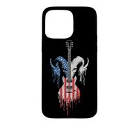 Heavy Metal Rock Music Band Drapeau américain USA Drip Graffiti Coque pour iPhone 15 Pro Max