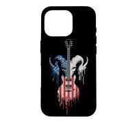 Heavy Metal Rock Music Band Drapeau américain USA Drip Graffiti Coque pour iPhone 16 Pro