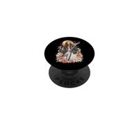Heavy Metal Rock Music Coquette Chrétienne Religieuse Roses PopSockets PopGrip Adhésif