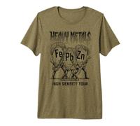 Heavy Metals Bande de Chimie périodique des éléments T-Shirt Haut de Gamme