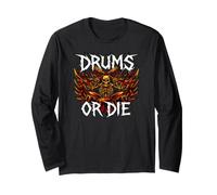 Heavy Metals Drummer Skeleton Drums Or Die Manche Longue