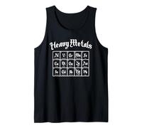 Heavy Metals Elements Table Humoristique Science Humour Rock Music Débardeur