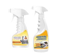 Heavy Oil Cleaner Stain, 2025 Upgrade Kitchen Cleaner Degreaser Spray, All Purpose Cleaners for Oven, Stove, Range Hood & Grill (120ml+300ml)