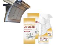 Heavy Oil Cleaner Stain, Heavy Oil Stain Cleaner Kitchen, All-Purpose Degreaser Stain Remover for Pots, Pans, Stoves, and Range Hoods (2 pcs)