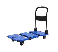 HeavyDu Diable pliable avec roues silencieuses - Chariot facile à pousser et à tirer pour charger et déplacer - Chariot Portab (violet)