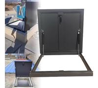 HeavyDu Securi Trappe d'accès au toit en acier galvanisé résistant aux intempéries pour installation de toit 95 x 70 cm Design étanche pour toits plats