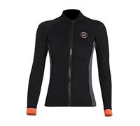 Heavyoff Femme Combinaison néoprène 3mm de Veste à Manches Longues Combinaison Sport Nautique de plongée sous-Marine Natation Surf Plage Snorkeling