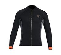 Heavyoff Homme Combinaison néoprène 3mm de Veste à Manches Longues Combinaison Sport Nautique de plongée sous-Marine Natation Surf Plage Snorkeling