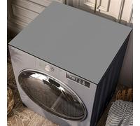 Heavyoff Housse de Protection pour Machine à Laver Top 137x70cm Tapis de Dessus de Machine Laver Antidérapant Couverture Universelle, Gris