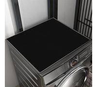 Heavyoff Housse de Protection pour Machine à Laver Top 40x30cm Antidérapant Tapis de Dessus de Machine Laver Couverture Universelle, Noir