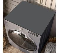 Heavyoff Housse de Protection pour Machine à Laver Top 69x69cm Tapis de Dessus de Machine Laver Antidérapant Couverture Universelle, Gris foncé