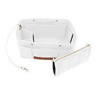 Heavyoff Organisateur de Sac à Main en Feutre, Sac de Rangement Intérieur Bag in Bag pour Femmes avec Sac à Fermeture éclaire Blanc