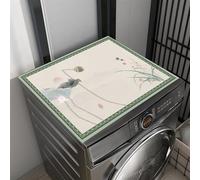 Heavyoff Tapis de Machine à Laver 137x70cm, Housse pour Lave Linge, Housse de Protection Machine à Lave, Protégez Votre Laveuse et Votre Sécheuse de la Poussière, Style 1