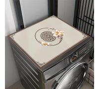 Heavyoff Tapis de Machine à Laver 137x70cm, Housse pour Lave Linge, Housse de Protection Machine à Lave, Protégez Votre Laveuse et Votre Sécheuse de la Poussière, Style 10