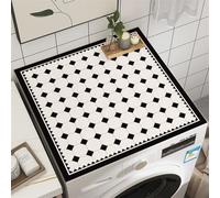 Heavyoff Tapis de Machine à Laver, Housse pour Lave Linge, 137x70cm Housse de Protection Machine à Lave, Protégez Votre Laveuse et Votre Sécheuse de la Poussière, Style 13