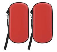 Heayzoki Lot de 2 étuis de transport pour console PS Vita 1000 2000, sac de rangement portable rigide en EVA pour PS Vita et accessoires (rouge)