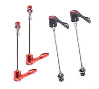 HEBEOT 1 paire de brochettes à dégagement rapide pour moyeu de roue avant et arrière, jeu d'écrous de roue de vélo ultralégers pour VTT, route et VTT (noir)
