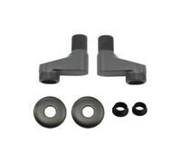HEBEOT Adaptateur d'angle d'extension de robinet de douche en cuivre avec distance centrale réglable G1/2 G3/4 Sortie d'entrée pour mitigeur de salle de bain (gris)