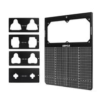 HEBEOT Ajusteur de taquet double face en alliage d'aluminium anodisé noir 29 x 22,5 cm épaisseur 8 mm 1659 g vélo de route VTT Look Lollipop avant arrière gauche droite réglage angle