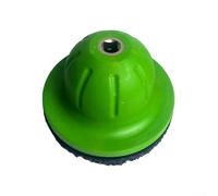 HEBEOT Brosse de nettoyage pour moyeu de roue de 150 mm avec disque de meulage en carbure de silicium pour un retrait rapide de la rouille et du polissage - Convient pour automobile et métal (vert)