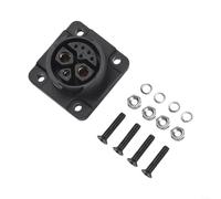 HEBEOT Câble aéronautique connecteur circulaire étanche connecteur chargeur moto prise pour charge extérieure M23 IP67 mâle femelle 2+1+5 connexion de batterie 60 x 50 x 10 mm (prise)